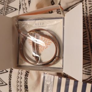 Keep Collective Pebbled Leather Double Wrap